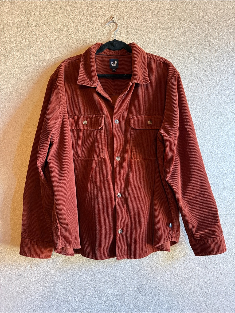 GAP Men's Rust Corduroy Shirt Jacket